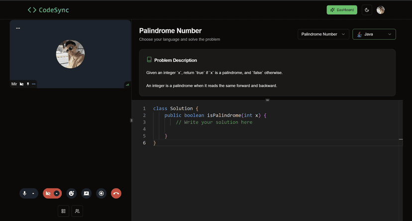 Screenshot of CodeSync